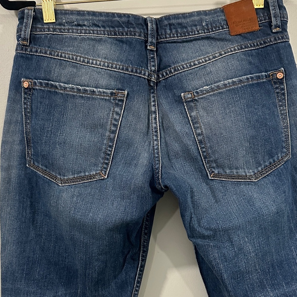 Classic Blue Distressed Women Jeans size 6 Zara Z1975 - Picture 4 of 15